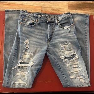 American Eagle Mens Distressed Jeans 30x34